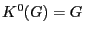 $K^{0}(G)=G$